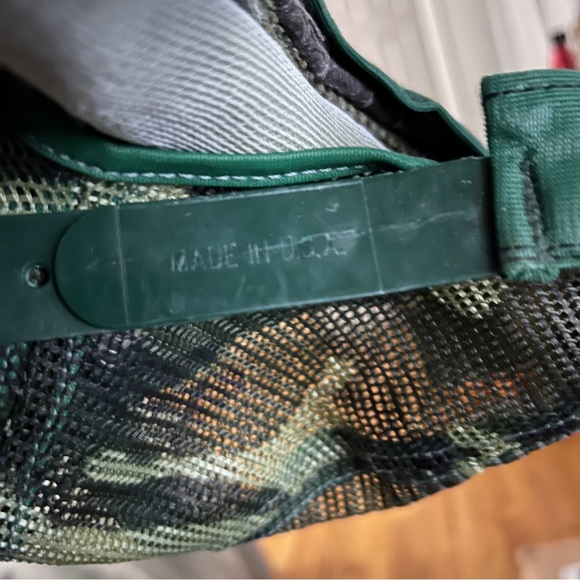 Vintage Camo Do It Tomorrow Rather Be Hunting Trucker Snapback Hat Cap Made USA - Picture 4 of 5